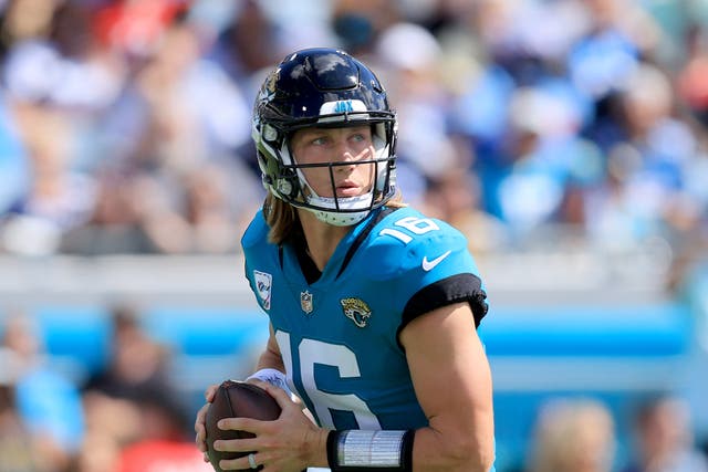 <p>Trevor Lawrence will hope to earn his first win for the Jacksonville Jaguars against the Miami Dolphins</p>