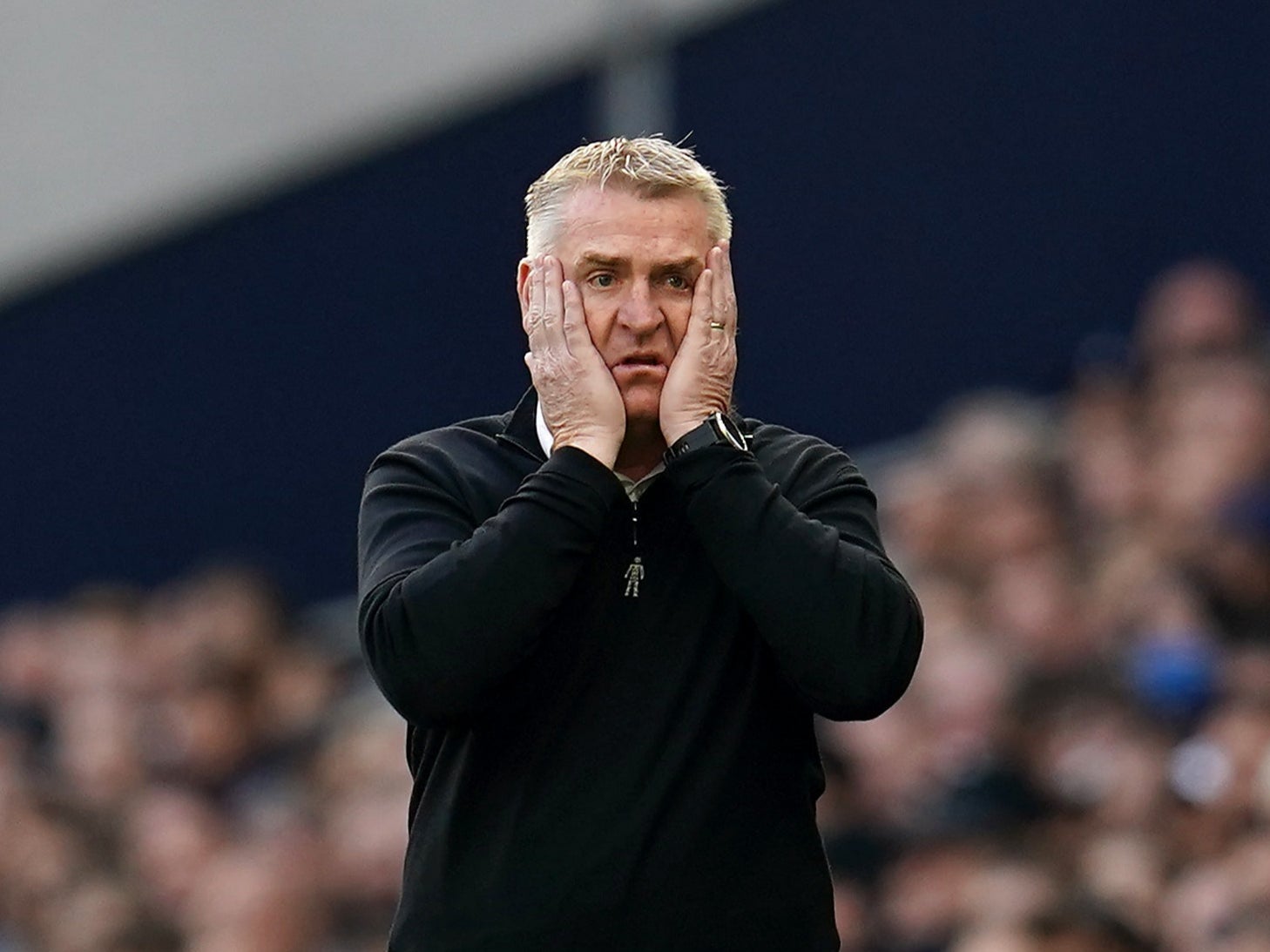 Aston Villa manager Dean Smith saw his side suffer a stunning home defeat to Wolves (Nick Potts/PA)