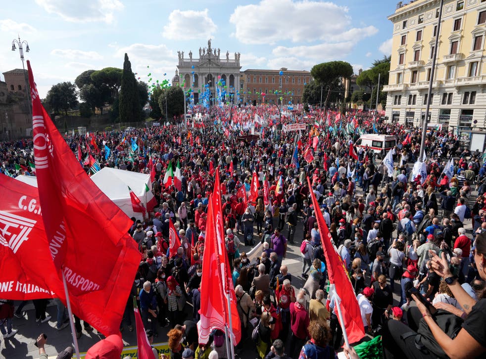 ITALIA-PROTESTA ANTIFACISTA