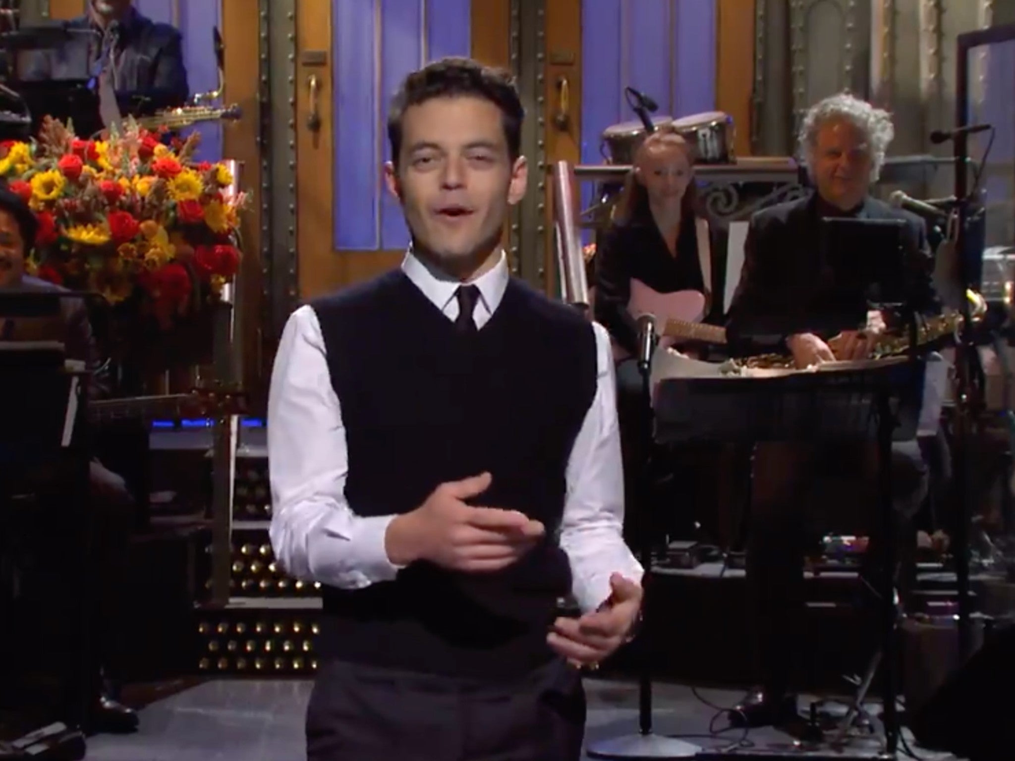 <p>Rami Malek on SNL</p>