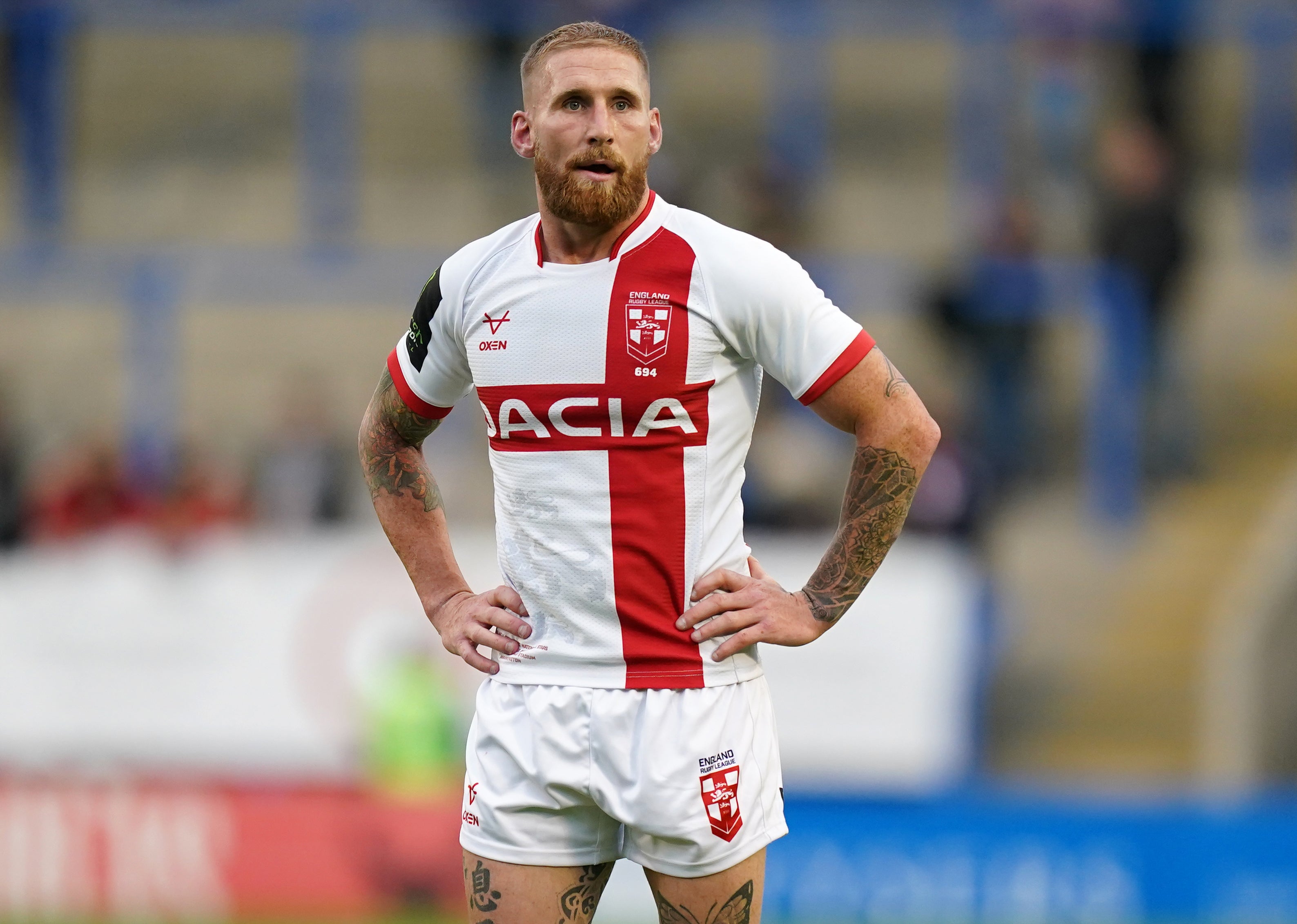 Sam Tomkins is ruled out of the England game with a knee injury (Mike Egerton/PA)