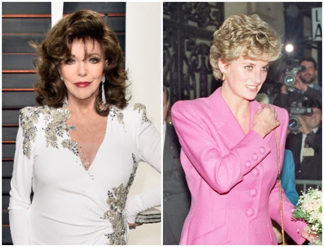 <p>Joan Collins opened up about her encounters with Princess Diana</p>