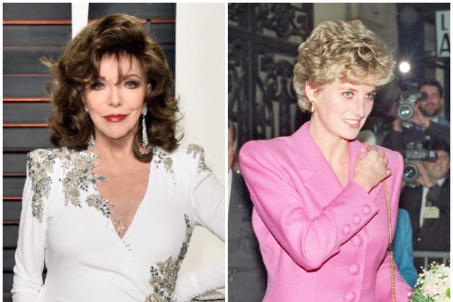 <p>Joan Collins opened up about her encounters with Princess Diana</p>