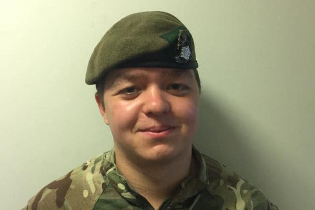 <p>Jethro Watson-Pickering  was one of the crew members operating an armoured vehicle that flipped over in Wiltshire on Friday </p>