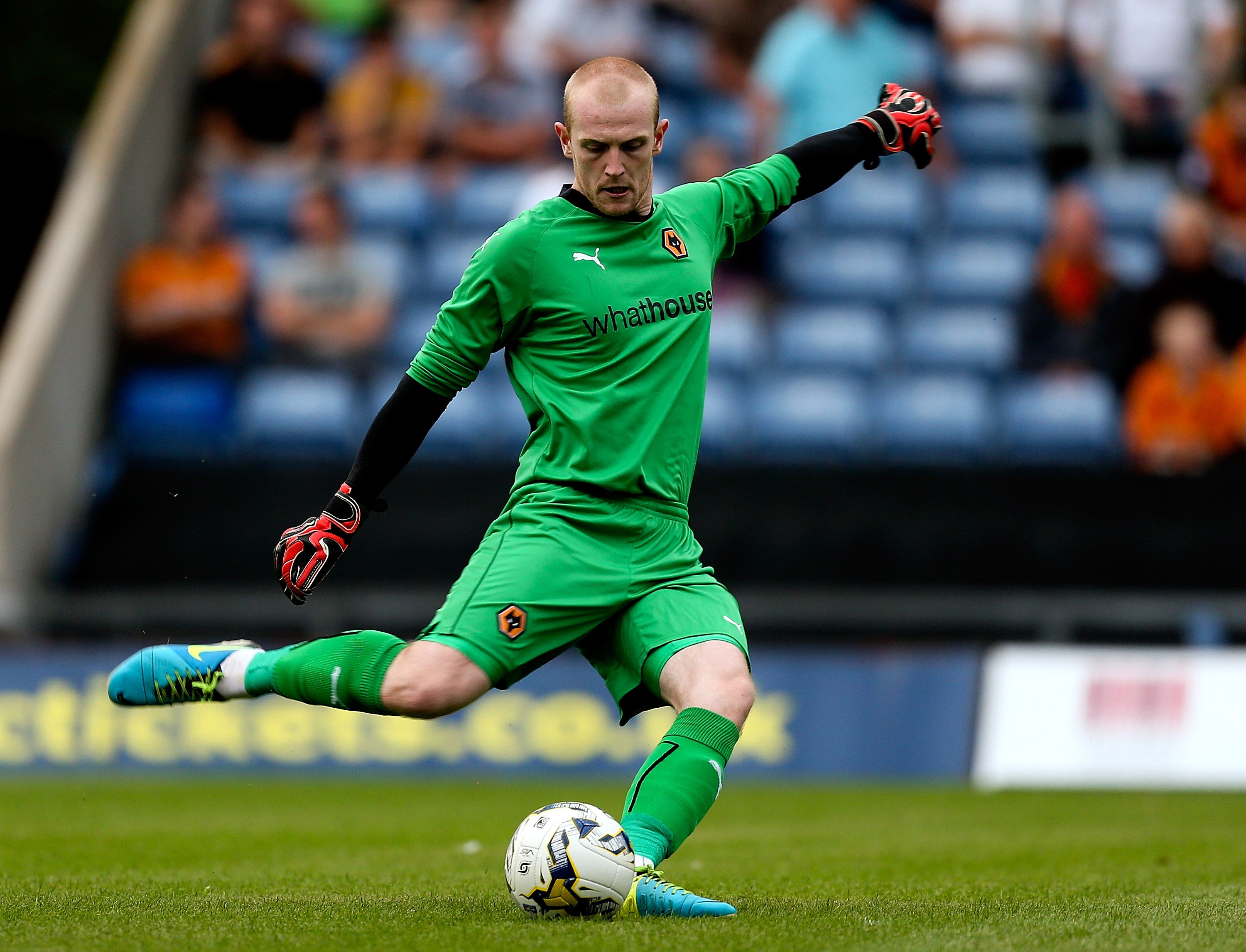 Aaron McCarey, pictured playing for Wolves, was the goalkeeper involved
