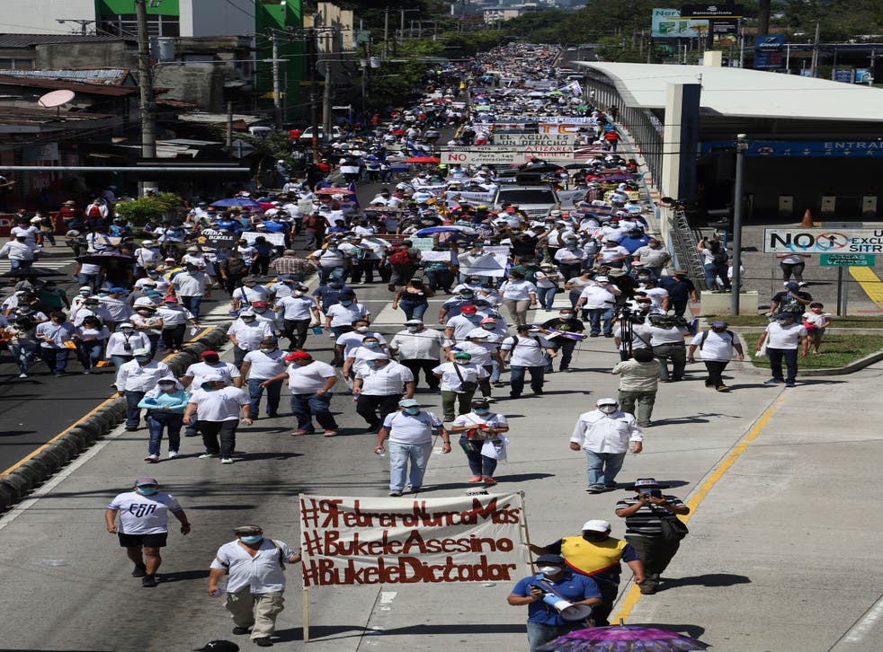 EL SALVADOR-PROTESTA