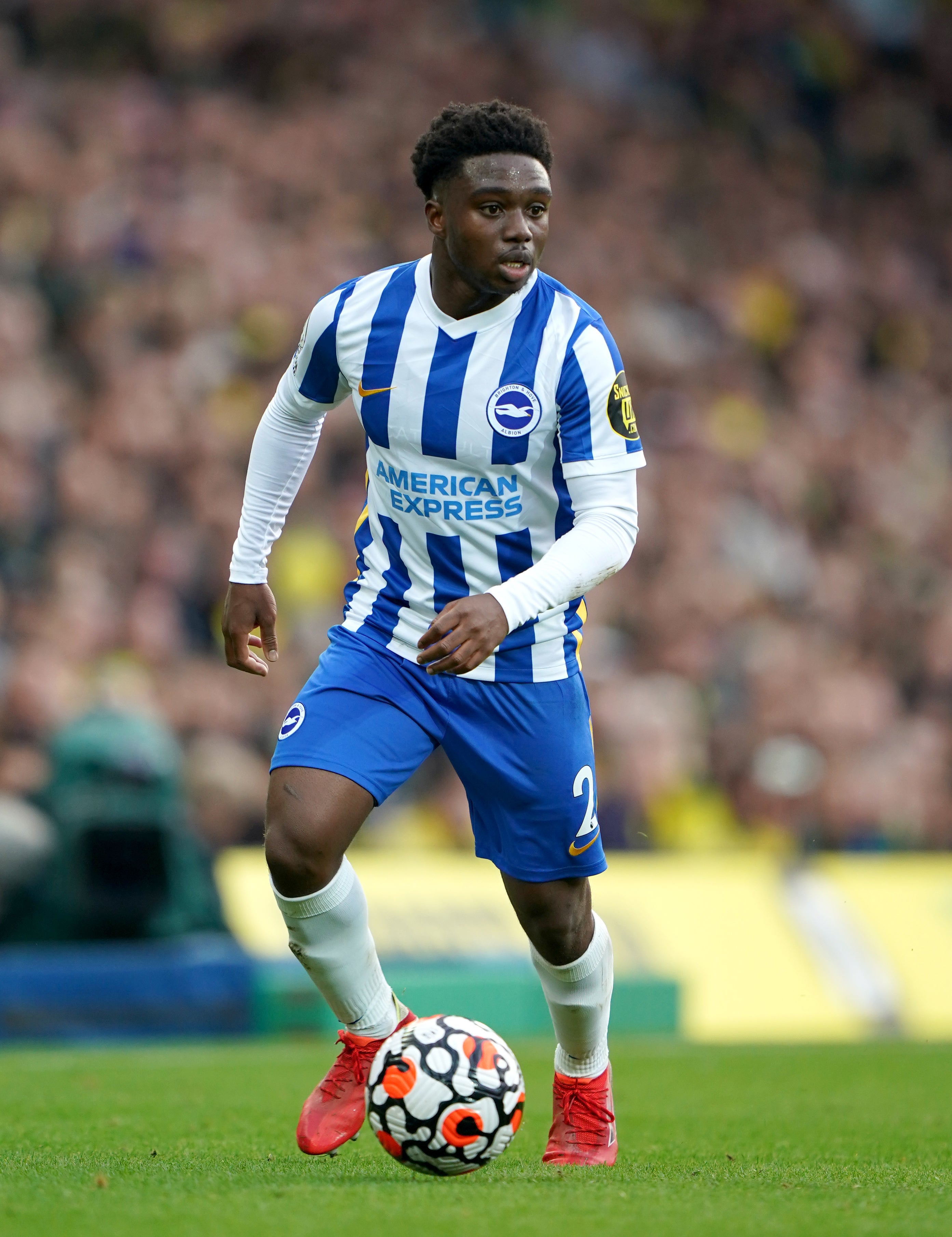 Tariq Lamptey made his first Premier League appearance in 10 months during Brighton’s draw at Norwich (Joe Giddens/PA)