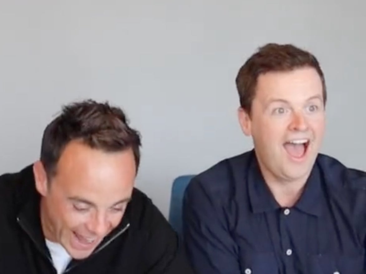 Ant and Dec being shown this year’s ‘I’m a Celebrity' contestants
