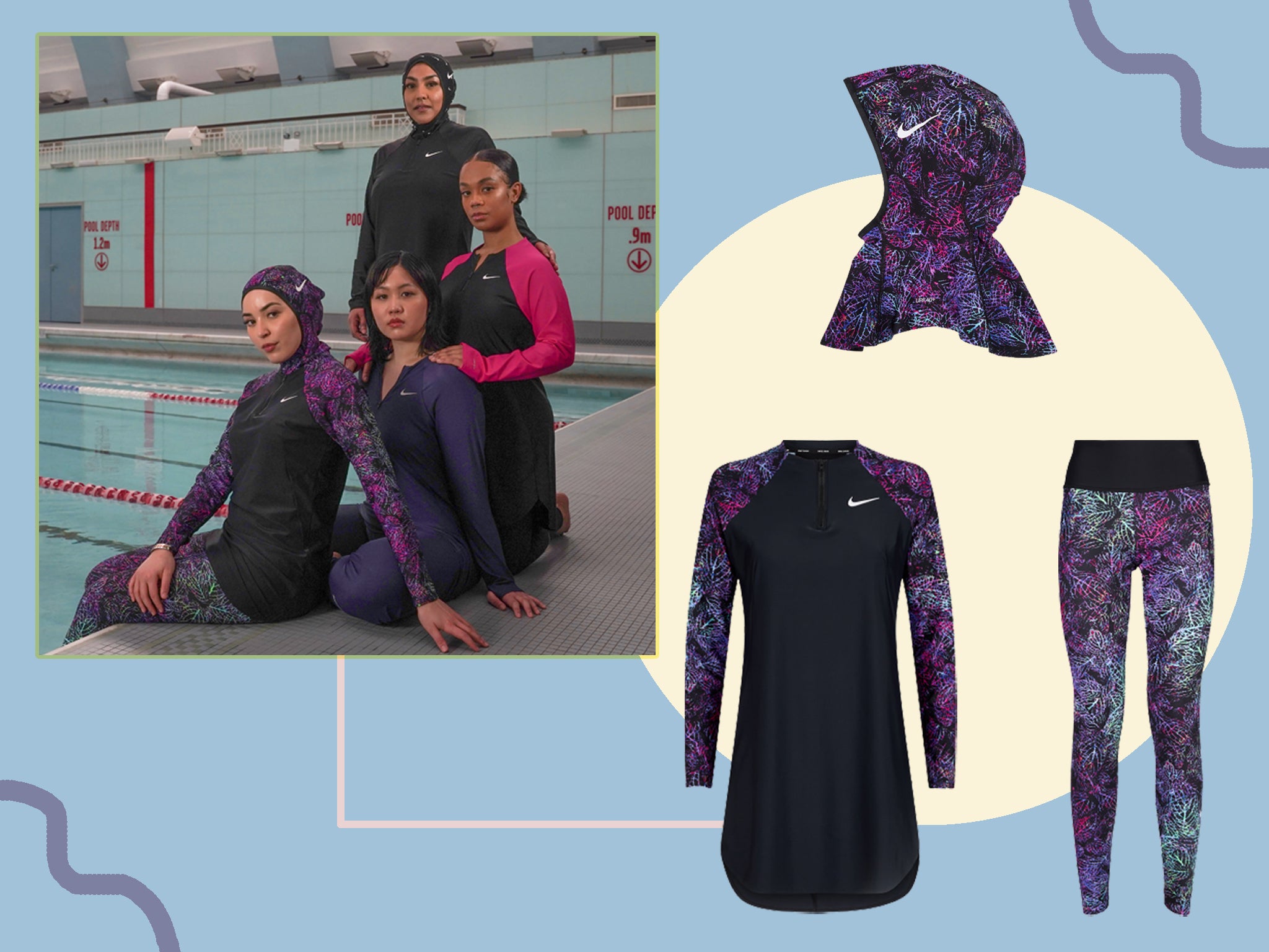 Nike collaborated with Muslim Sisterhood for the collection’s empowering campaign