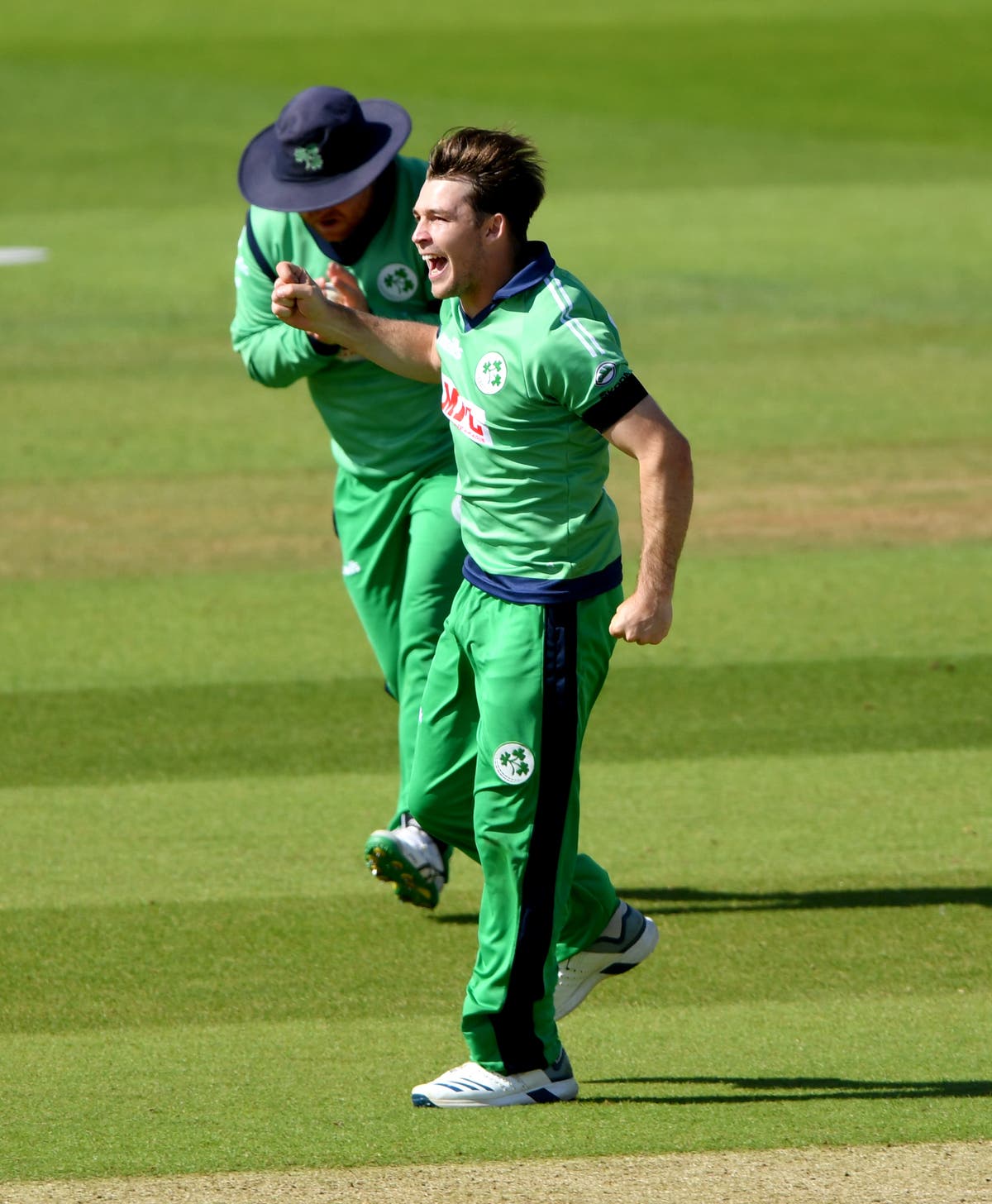 Curtis Campher takes four wickets in four balls as Ireland roll Holland for 106
