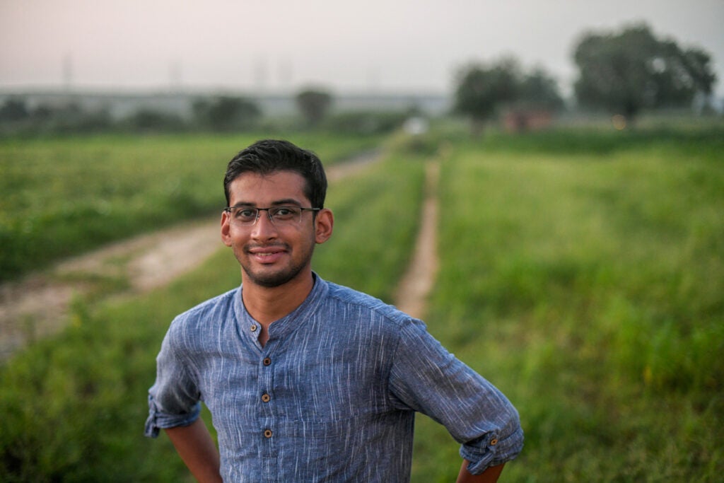 Vidyut Mohan, co-founder of Takachar, whose technology relies on oxygen-lean torrefaction and converts crop residue into sellable bio-products like fuel and fertiliser, helping bring down air pollution