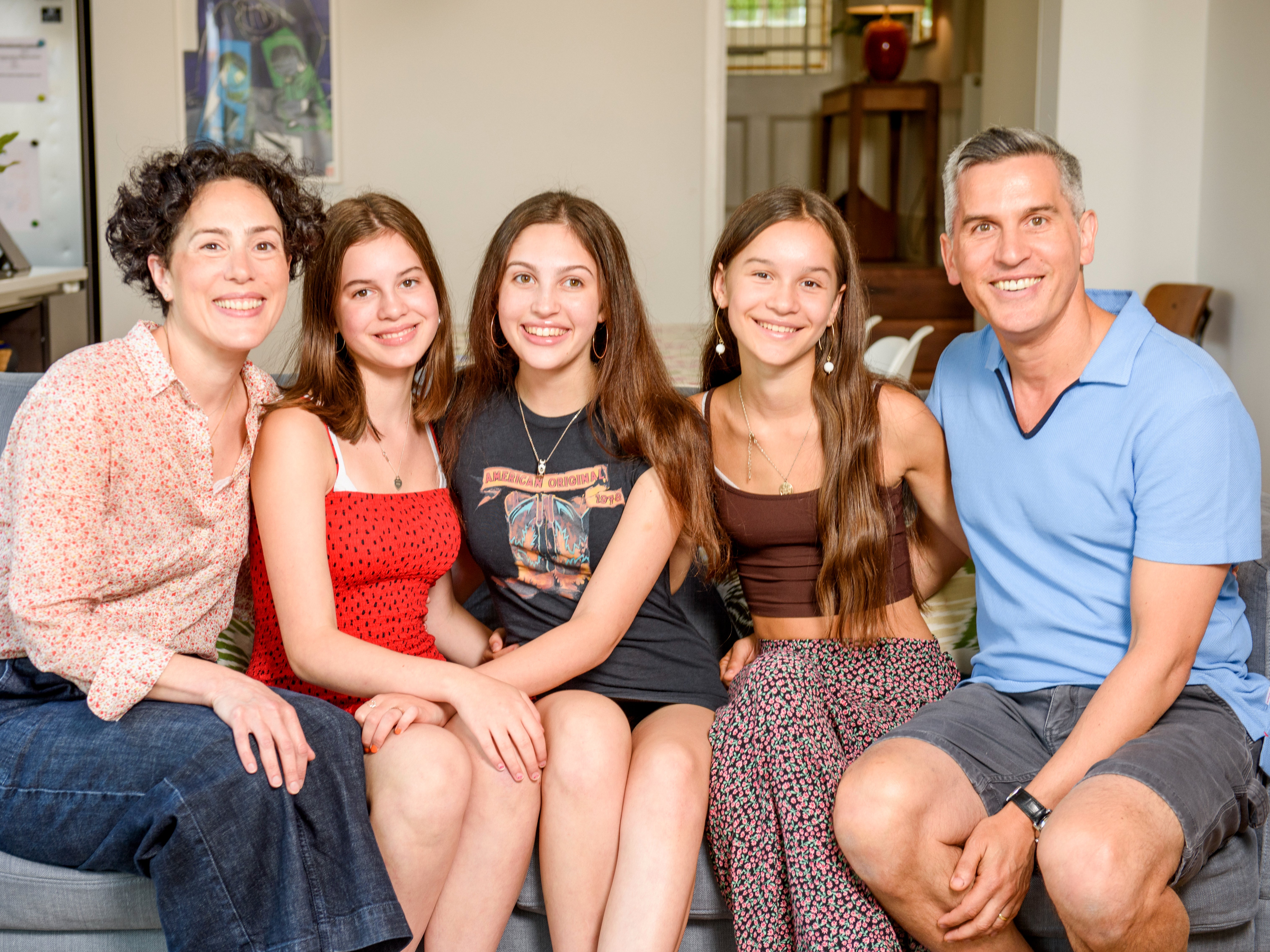 Beyond Equality volunteer John Davis with his wife and three daughters