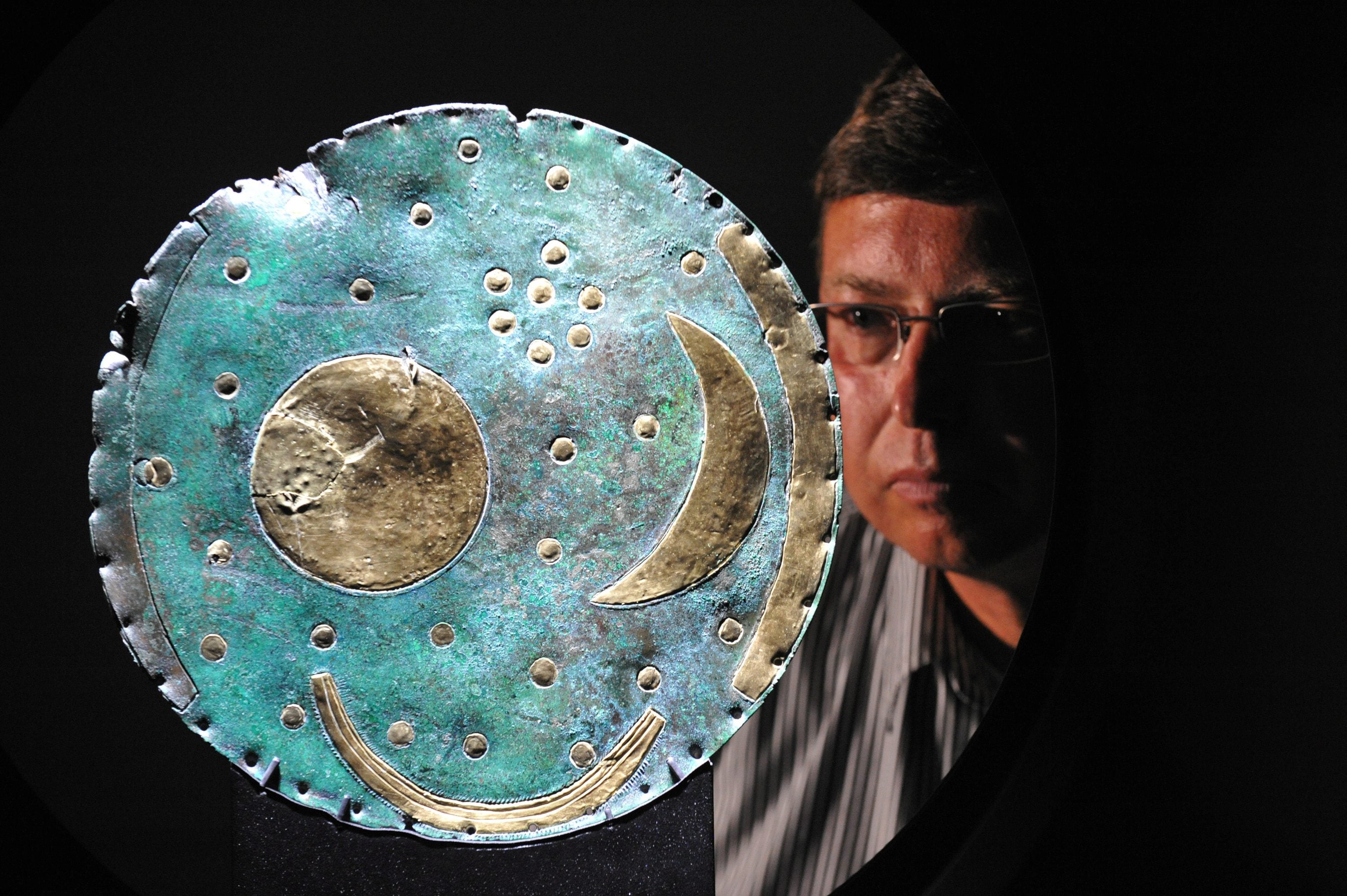 The 3,600 year old Nebra Sky Disc is thought to be the world’s oldest surviving map of the stars