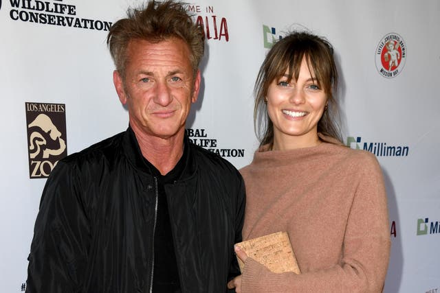 <p>Sean Penn and Leila George on 8 March 2020 in Los Angeles, California</p>