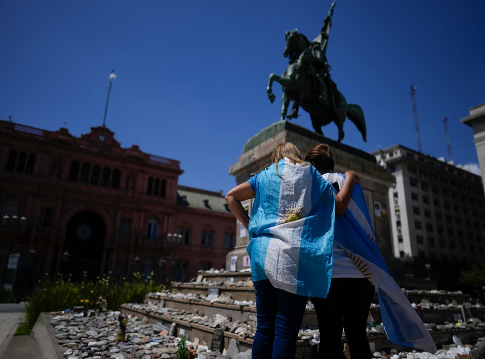 CORONAVIRUS-ARGENTINA MONUMENTO