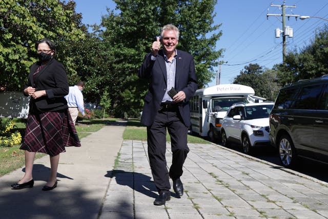 <p>Democratic gubernatorial candidate and former Virginia Gov. Terry McAuliffe</p>
