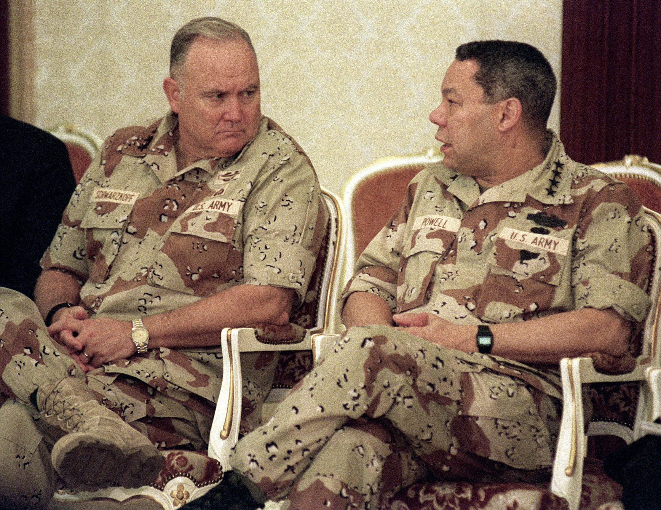 As chair of the Joint Chiefs of Staff, Powell oversaw 1991 operation to oust Saddam Hussein from Kuwait