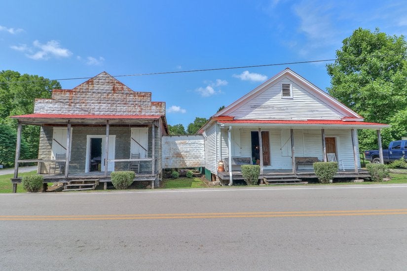 These are two of the town's pre-1900 general stores, built during the good years when Water Valley was known for its productive orchards