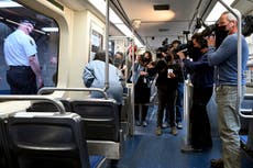 Pennsylvania train passengers held up phones ‘to record rape’ instead of intervening, say authorities