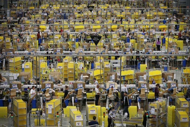 <p>The size of the signing-on bonus offered to Amazon workers varies across the UK </p>