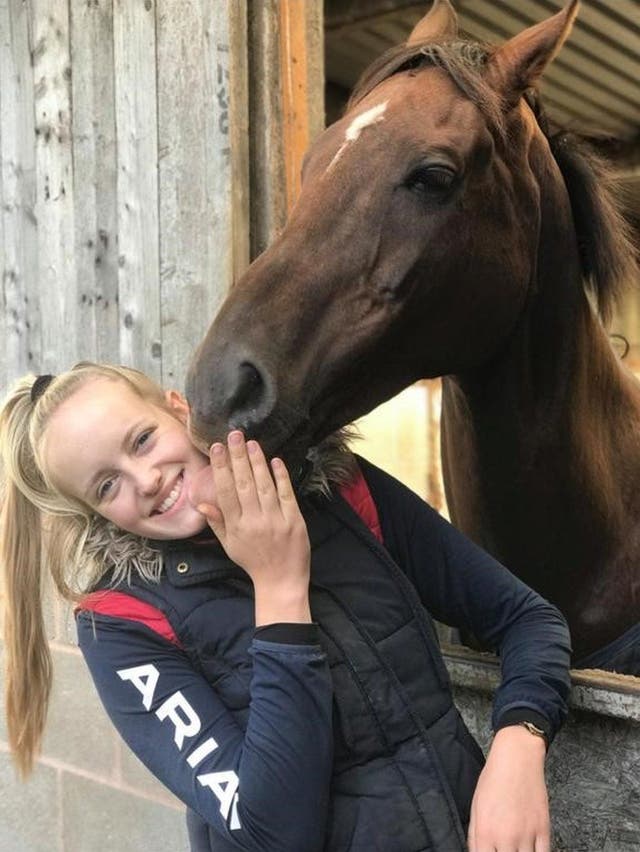 <p>Gracie Spinks, 23, suffered a fatal stab wound to the neck while visiting her horse in Derbyshire </p>