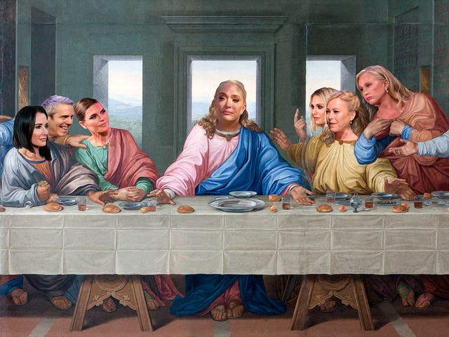<p>Last supper for the ‘Housewives’?: Kyle Richards, Andy Cohen, Lisa Rinna, Erika Jayne, Dorit Kemsley, Sutton Stracke and Kathy Hilton</p>