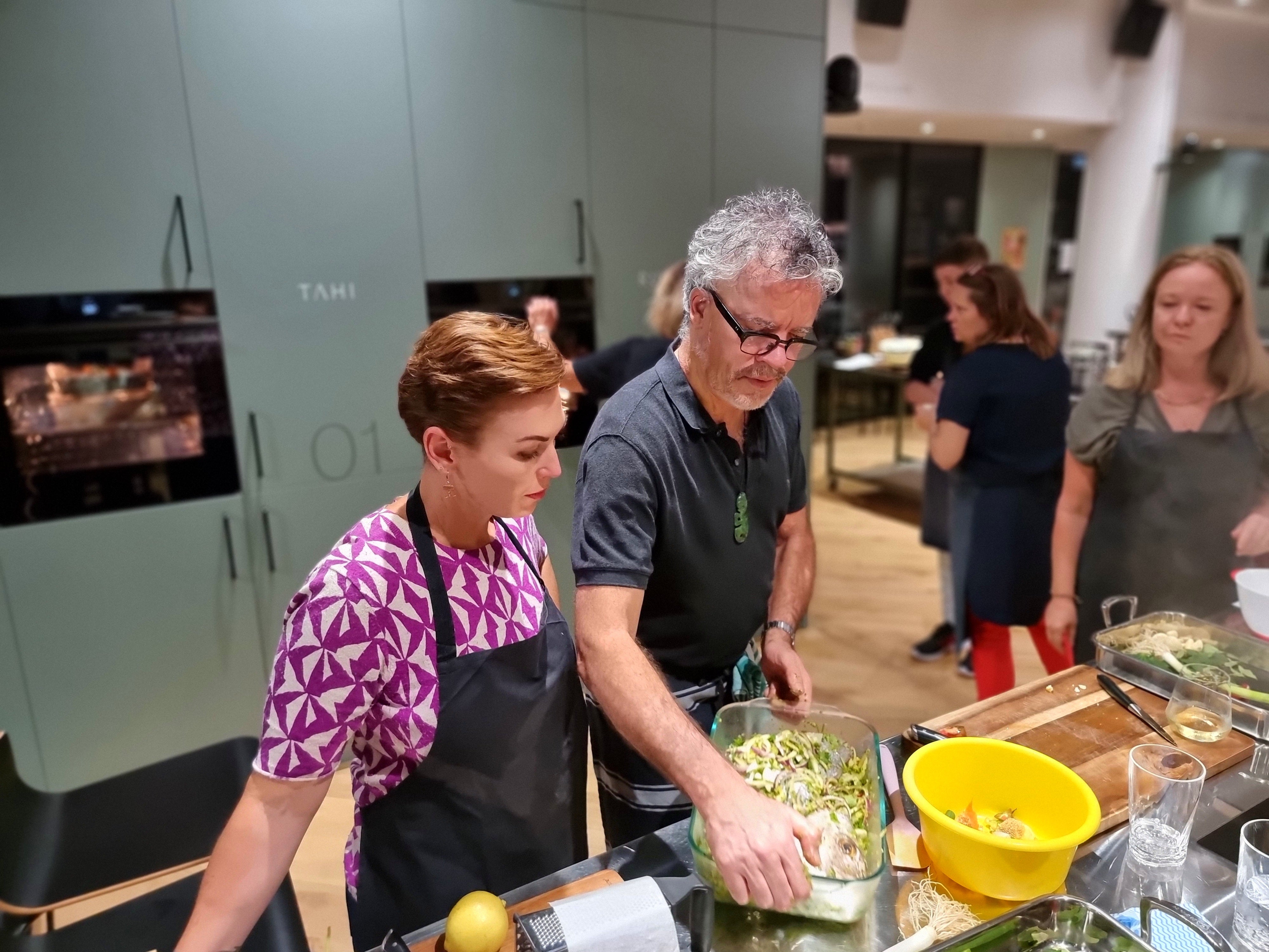 Peter Gordon at his Homeland cooking school