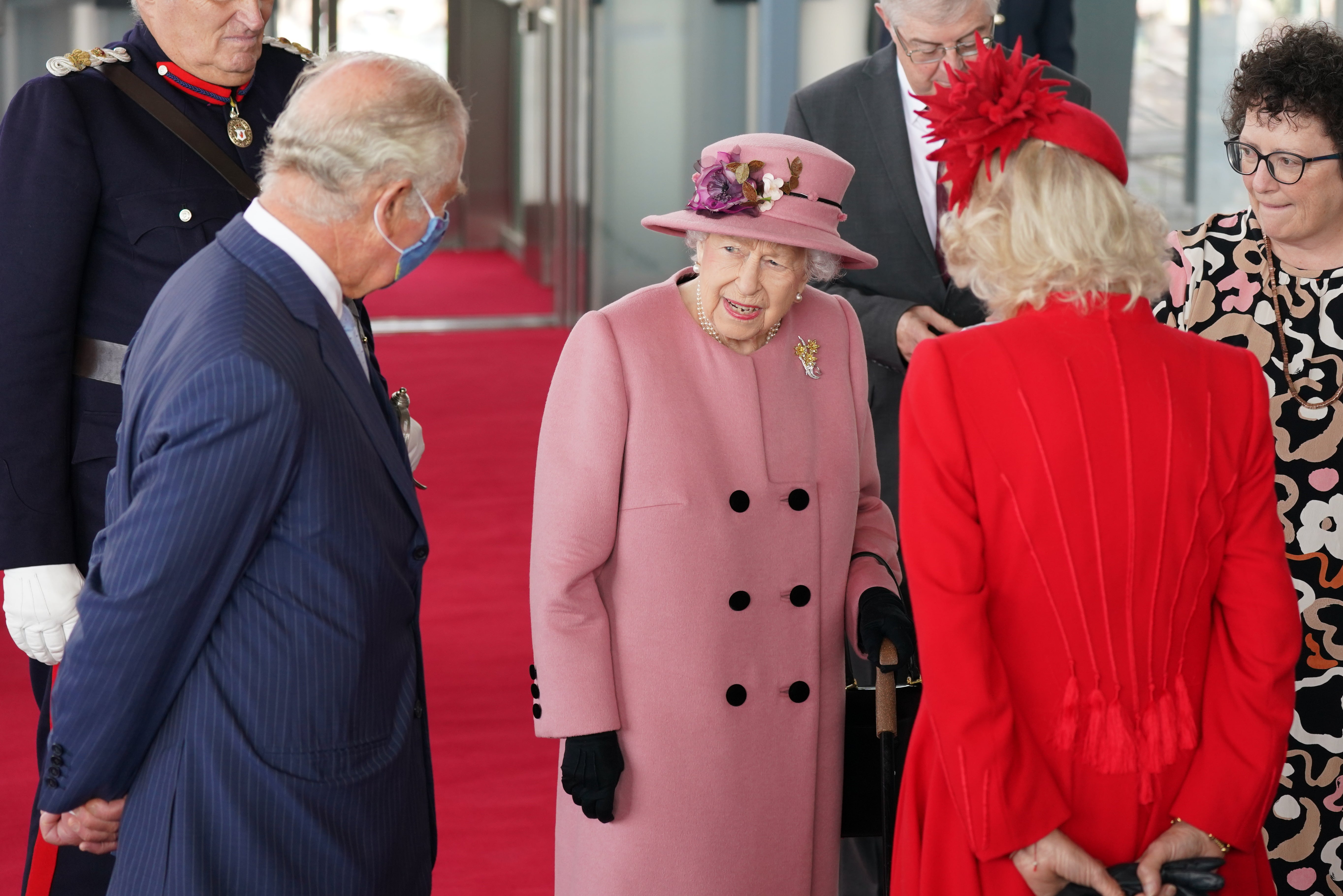 The Queen’s comments about action on climate change came when she attended the opening of the Welsh Senedd with Charles and Camilla. Jacob King/PA