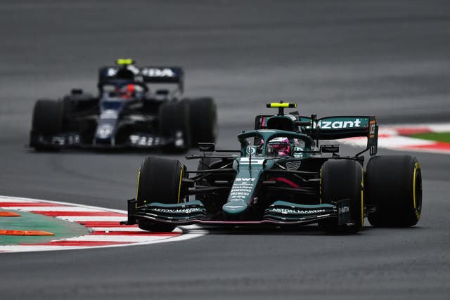 <p>Sebastian Vettel during the Turkish Grand Prix at Intercity Istanbul Park</p>