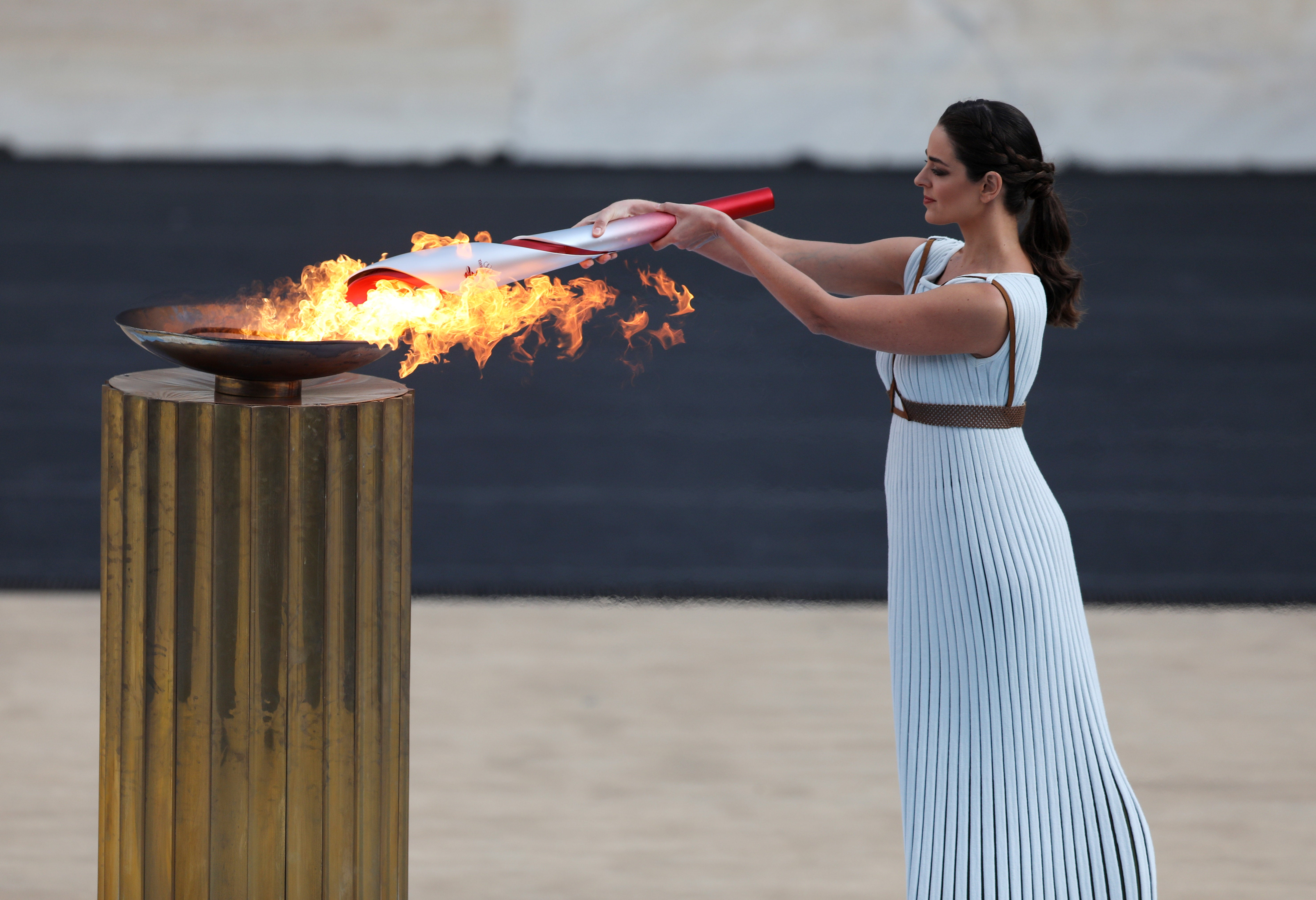 Bad weather is threatening to disrupt Wednesday’s torch lighting ceremony