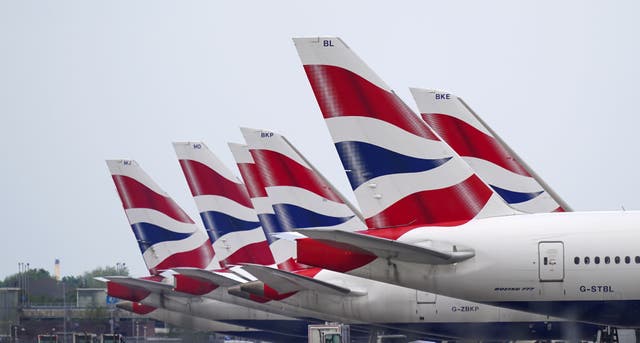 IAG was the biggest loser on the FTSE 100 after Heathrow upped its charges (Steve Parsons/PA)