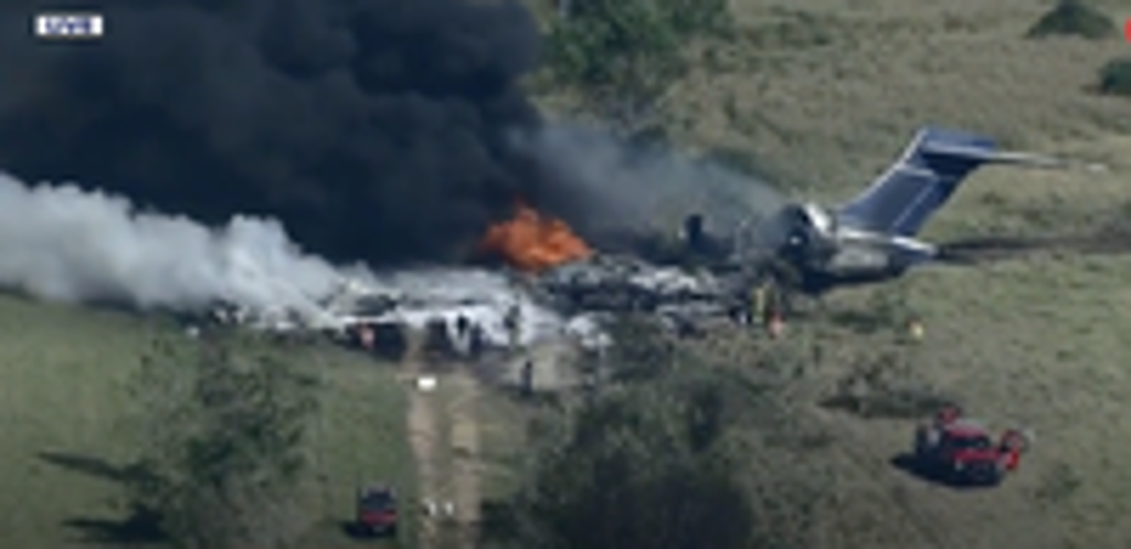 ‘It was going to be the trip of a lifetime’: Texas plane crash survivors describe ‘miracle’ escape from burning private jet