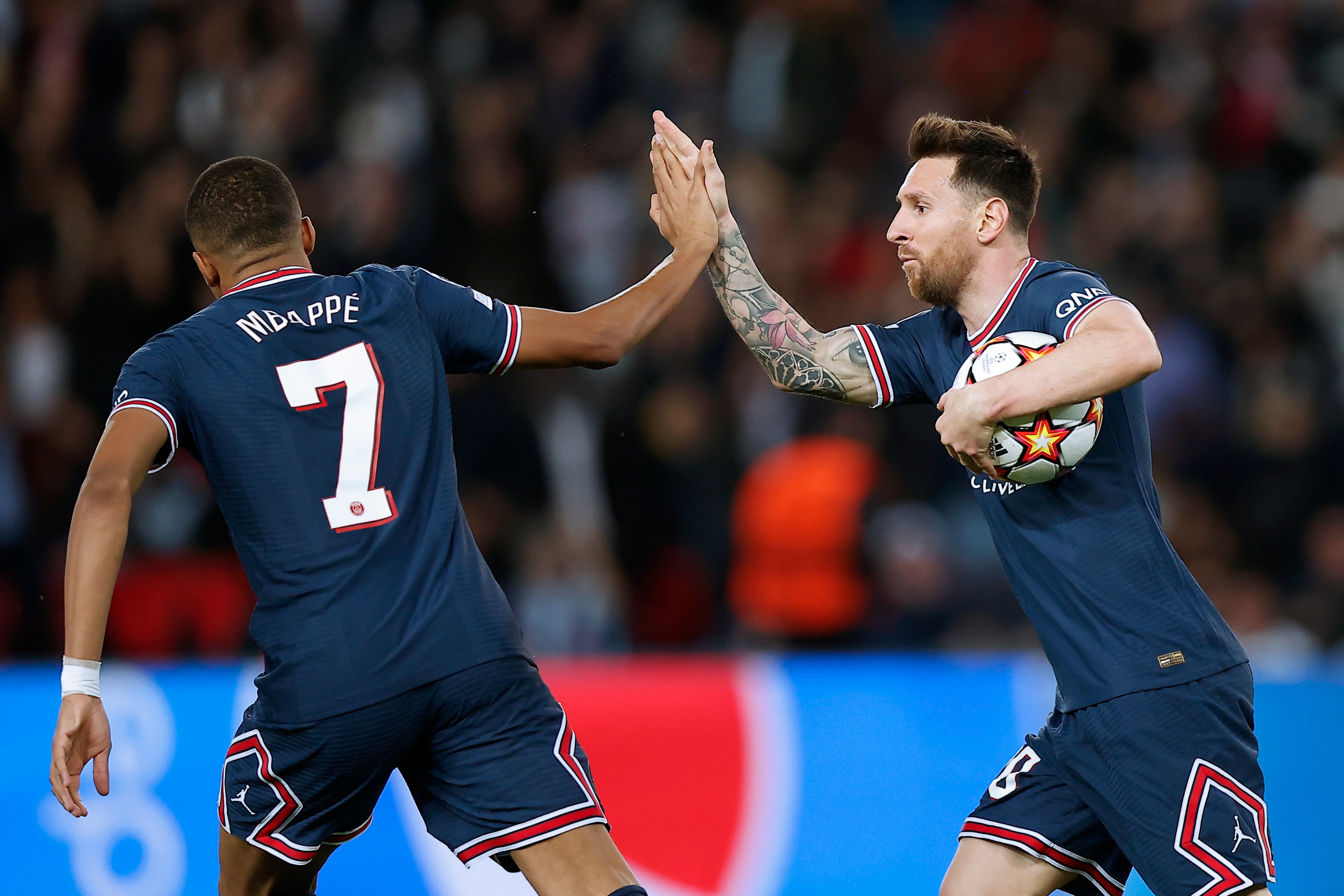 Kylian Mbappe and Lionel Messi were PSG’s stars