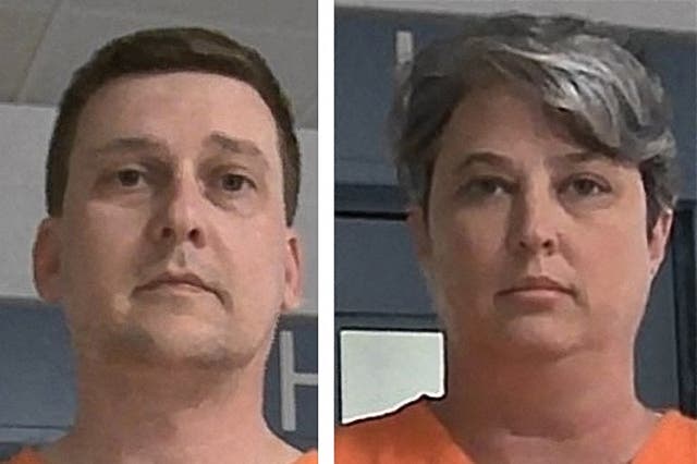 <p>Booking photos from West Virginia Regional Jail and Correctional Facility Authority in Charleston, West Virginia show Jonathan Toebbe and Diana Toebbe following their arrests.</p>
