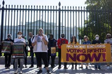 American democracy entering ‘downward spiral’ without voting rights protections, senator warns