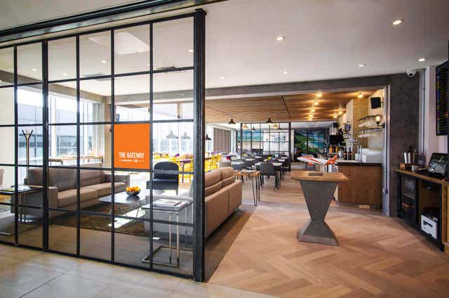 <p>EasyJet’s first airport lounge at Gatwick</p>