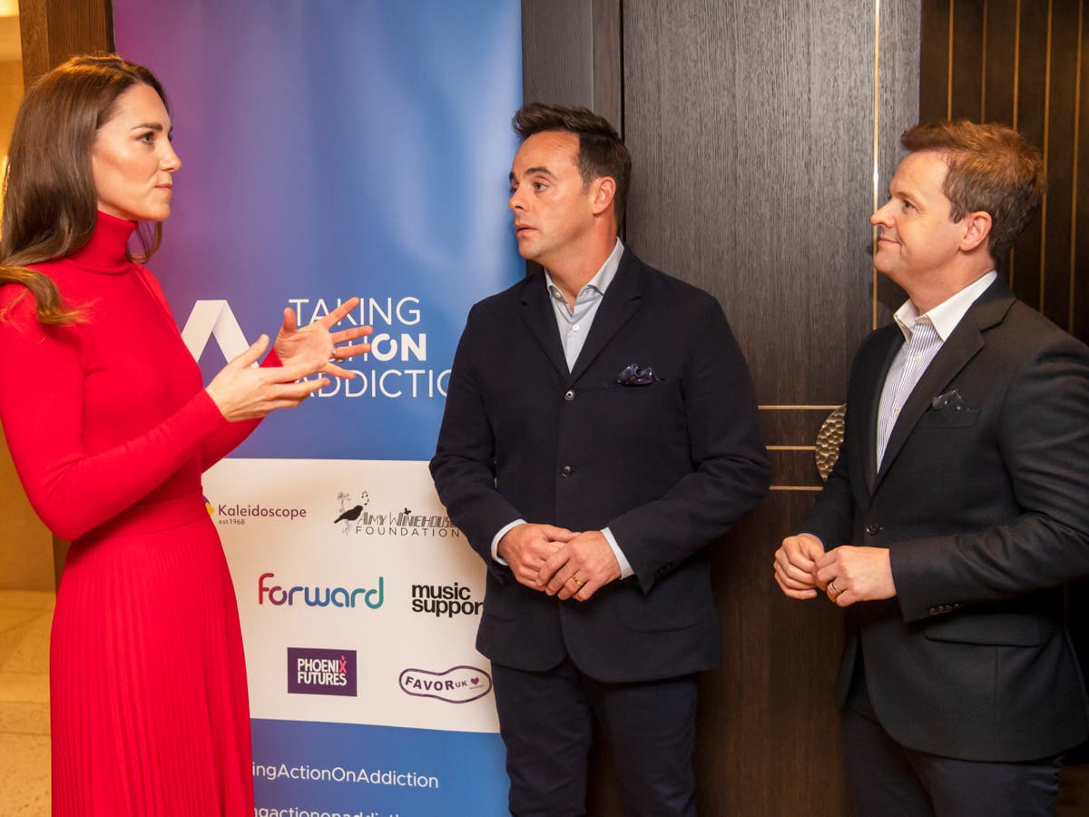 Ant McPartlin tells Kate Middleton about addiction battle: &lsquo;By the time I asked for help it was bad&rsquo;