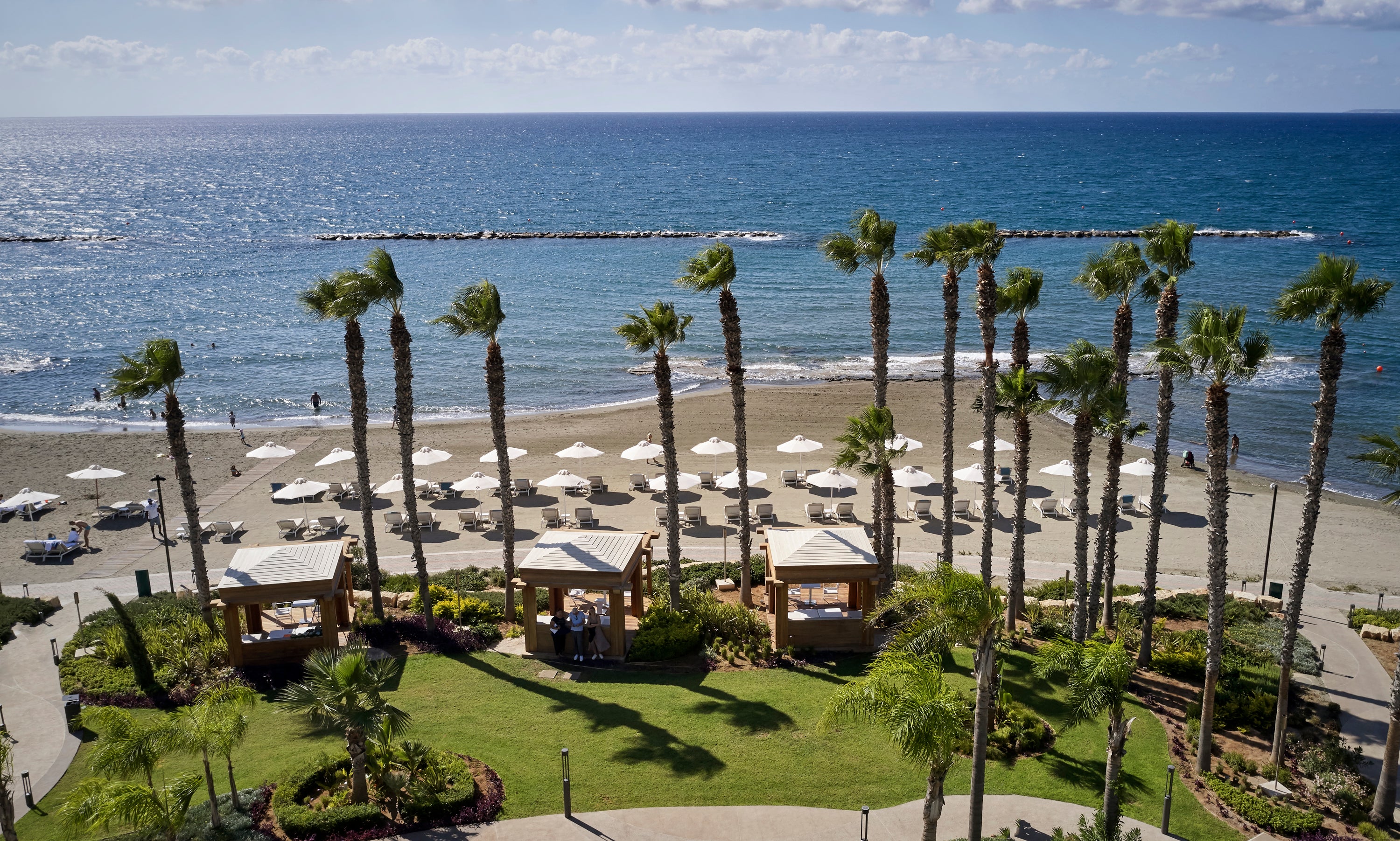 The view from Parklane Resort & Spa, Limassol (Matthew Shaw/PA)