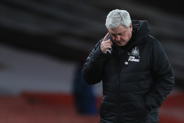 Newcastle head coach Steve Bruce was the 10th man to take the helm under previous owner Mike Ashley (Adam Davy/PA)