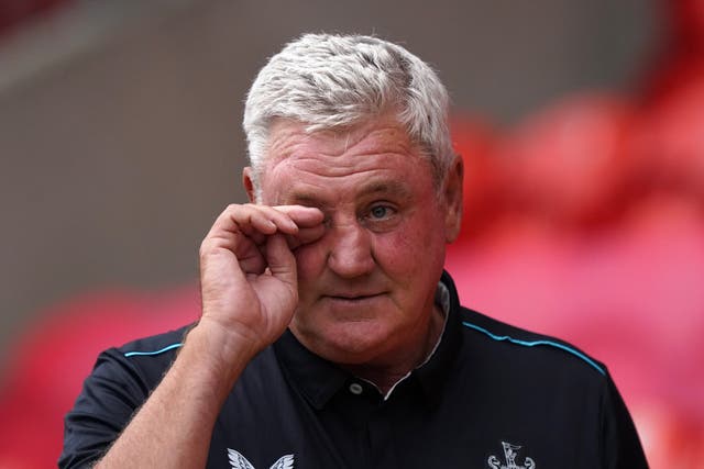 Steve Bruce has left Newcastle by mutual consent (Tim Goode/PA)