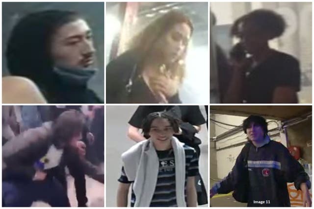 Faces of people police believe could have been victims of the stabbing