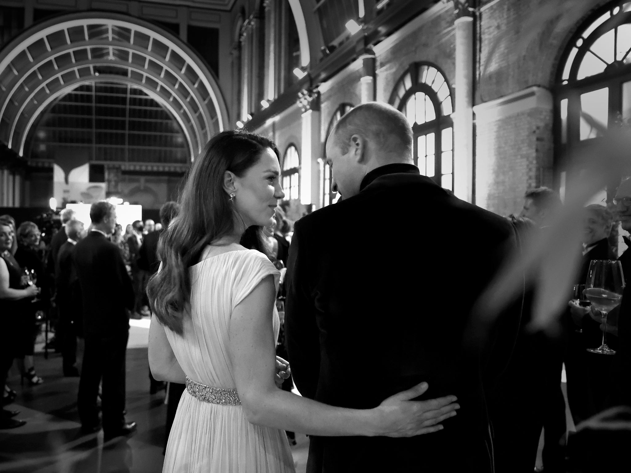 The Duke and Duchess of Cambridge backstage at the Earthshot Prize Awards