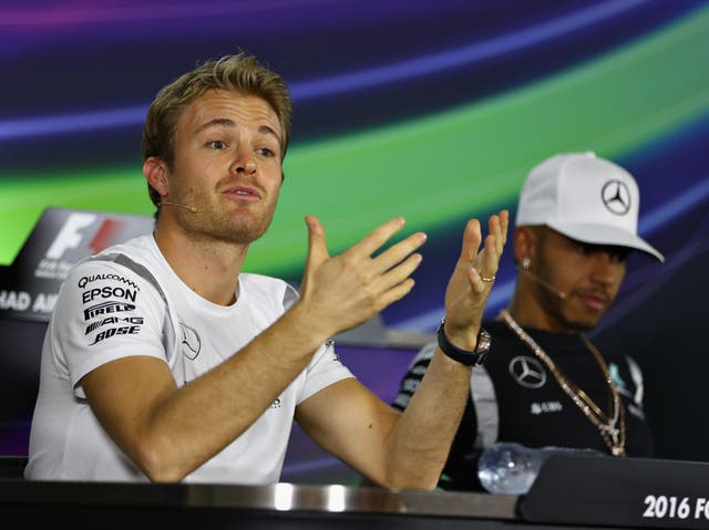 <p>Nico Rosberg beat Lewis Hamilton to the F1 title in 2016</p>