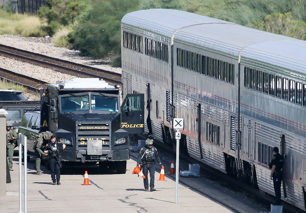 Gunman in Arizona train shooting faced charges in California