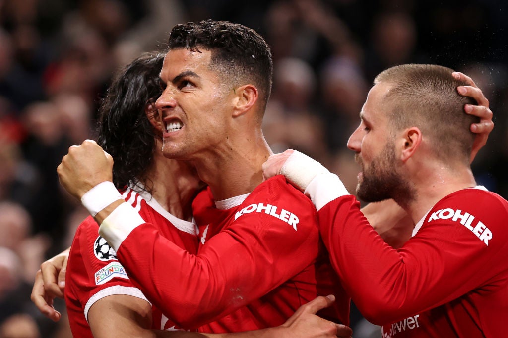 Cristiano Ronaldo completes Manchester United’s comeback win over Atalanta on wild Champions League night