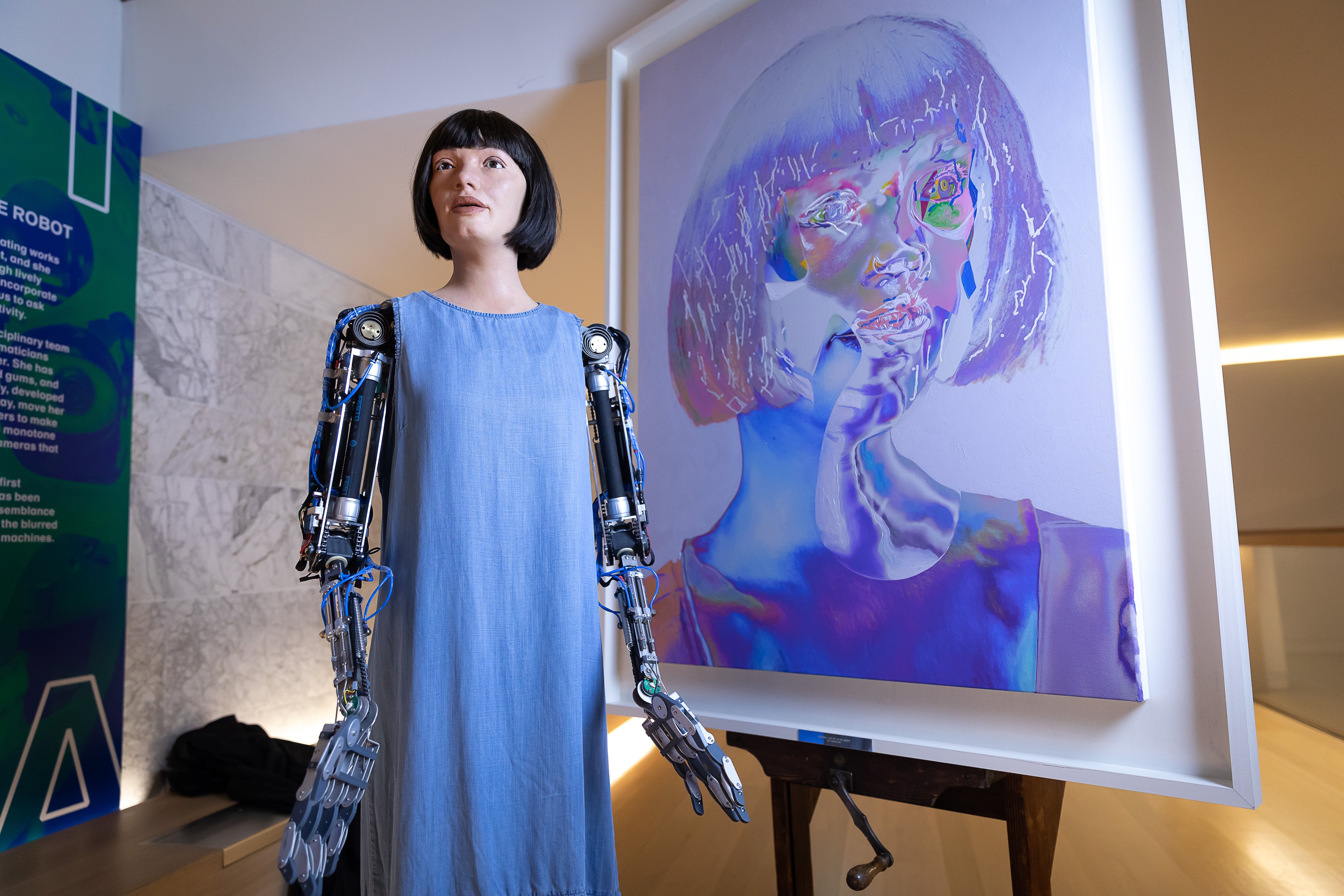 I can't really gouge her eyes out': Art robot stopped at Egypt airport in spy | The Independent