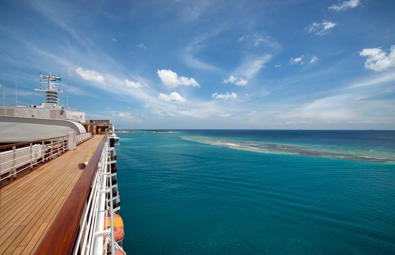 The observation deck of a Royal Caribbean cruise ship