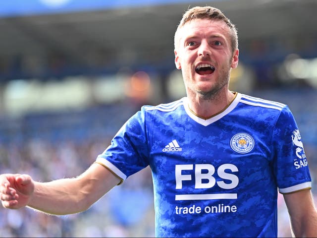 <p>Leicester striker Jamie Vardy</p>