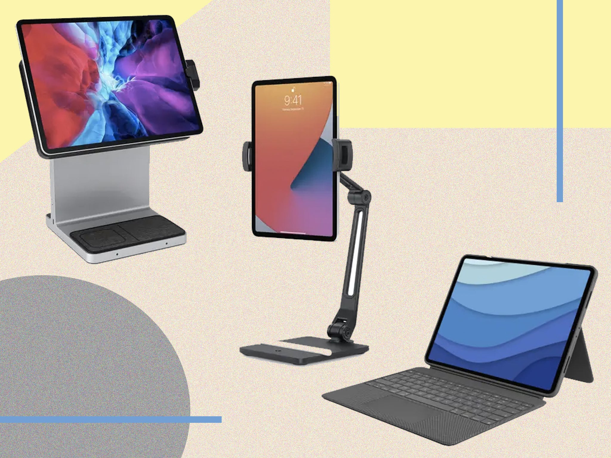 <p>We tested these tablet holders on both our home desk and in our office setup</p>