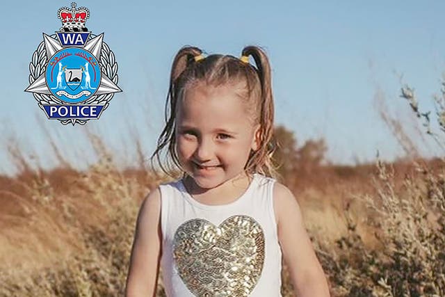 <p>Four-year-old Cleo Smith disappeared from her family’s tent in Western Australia during the early hours of 16 October</p>